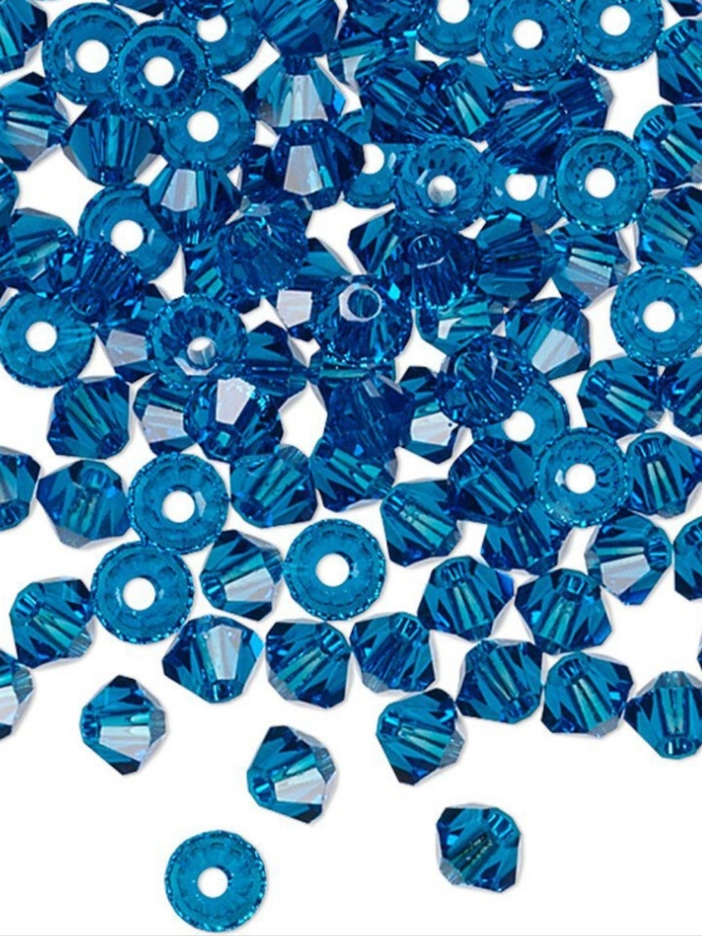 1440 Swarovski Capri Blue 5301 Bicone Beads 3mm Transparent